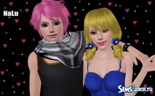 Симы Natsu и Lucy от NG Sims 3