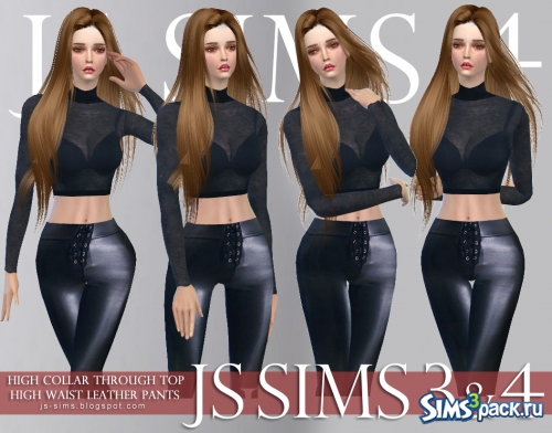 Топ High Collar Through Top от JS SIMS 4