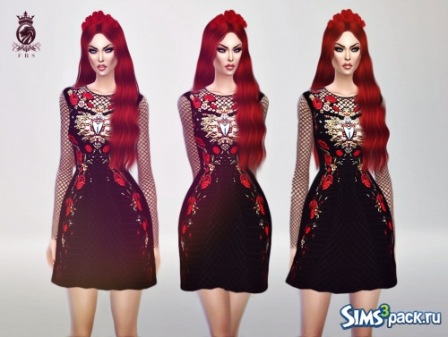 Женское платье Red Roses Dress от heartbeat