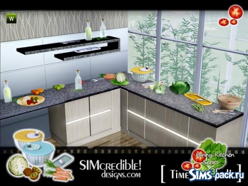 Набор обьектов "Funny Kitchen series - Time To Salad" от SIMcredible