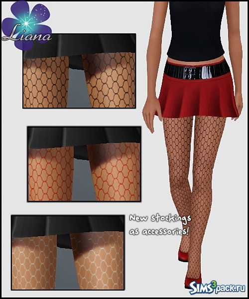 Чулки Stockings in large grid от Liana