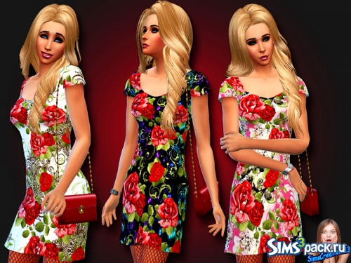 Платье Red Roses от SIMSCREATIONS13