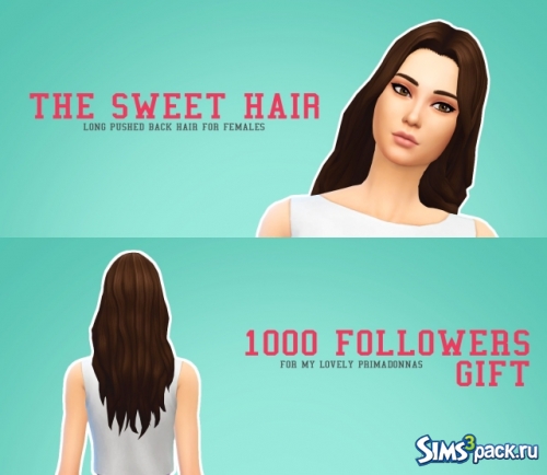 Прическа The Sweet Hair от PrimadonnaSims