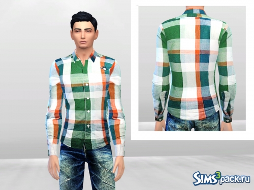 Футболка Archie's Plaid Long Polo от McLayneSims