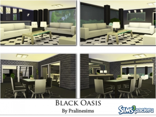 Дом Black Oasis от Pralinesims