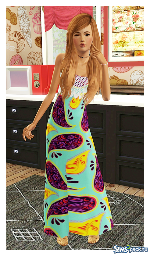 Платье макси для тинок Teen Maxi от pixelpeachboutique