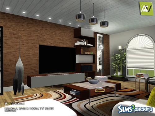 Аксессуары для гостиной &quot;Sonoma Living Room TV Units&quot; от ArtVitalex