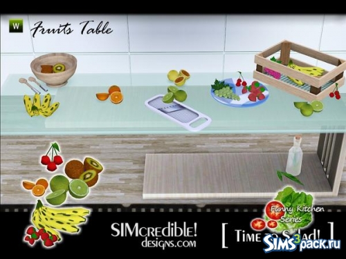 Набор обьектов "Funny Kitchen series - Time To Salad" от SIMcredible