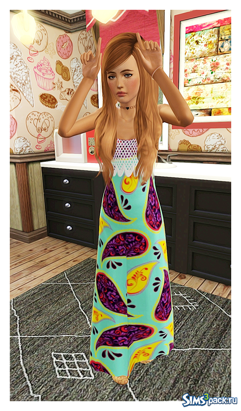 Платье макси для тинок Teen Maxi от pixelpeachboutique