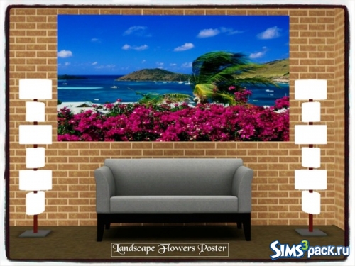 Картина &quot;Landscape Flowers Poster&quot; от dowdell626