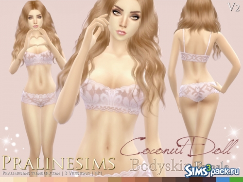 Скинтон Coconut Doll от Pralinesims