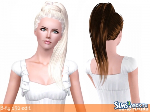 Ретекстура прически B-fly’s AF 132 от Sims Hairs