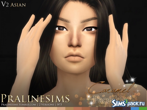 Скины Caramel Faceskin от Pralinesims