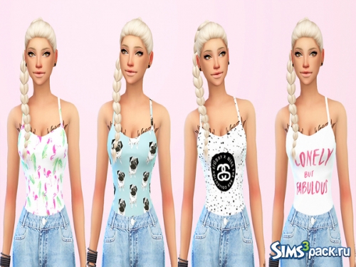 Женские майки singlet recolor от parisasia