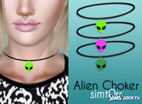 Чокер с инопланетянином Alien Choker от Simt0rr