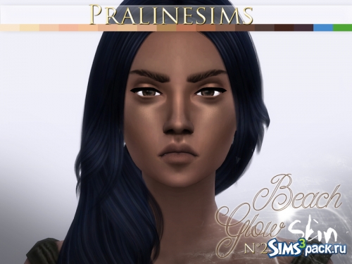 Скин женский и мужской Beach Glow Skin от Pralinesims