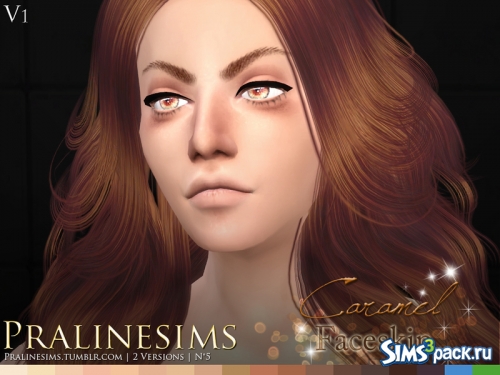 Скины Caramel Faceskin от Pralinesims