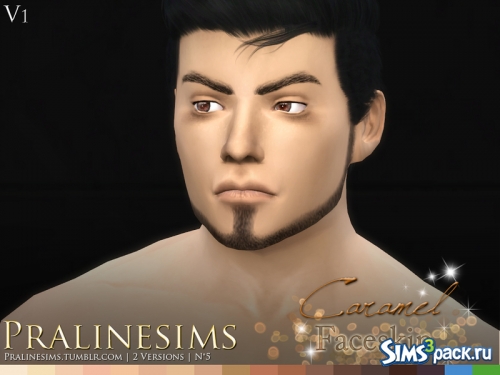 Скины Caramel Faceskin от Pralinesims