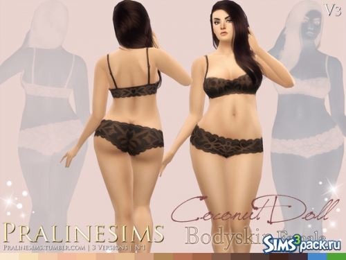 Скинтон Coconut Doll от Pralinesims