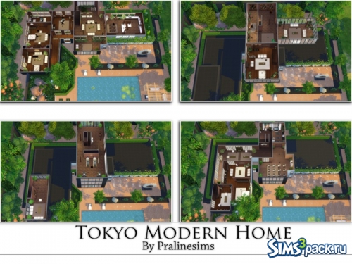 Дом Tokyo Modern от Pralinesims