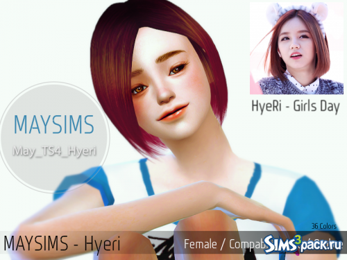 Женская прическа Hair_Hyeri от May Sims