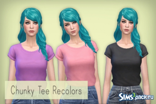 Короткая футболка Chunky Tee Recolors от Simsrocuted