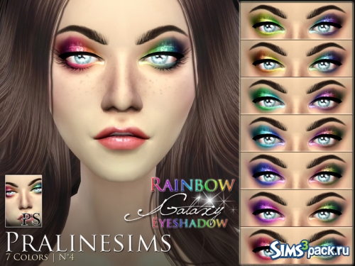 Тени для век Rainbow Galaxy от Pralinesims