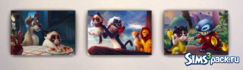 Картины Grumpy Cats Disney_Frameless от reivan13sims