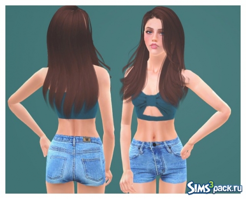 Шорты Gabrielle High Waisted Jean Shorts от halosims