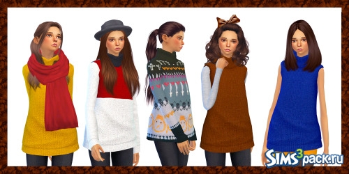 Свитер Knit Turtleneck + Sleeveless Version от dani-paradise