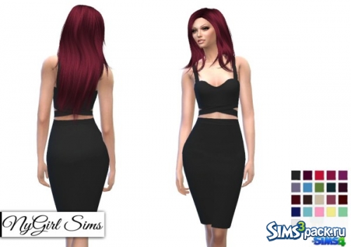 Платье "Crossed Tank Two Piece Pencil Dress" от NY Girl Sims