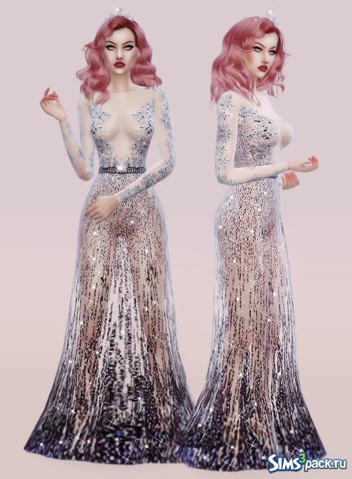 Платье Silver Long Dress от FashionRoyaltySims