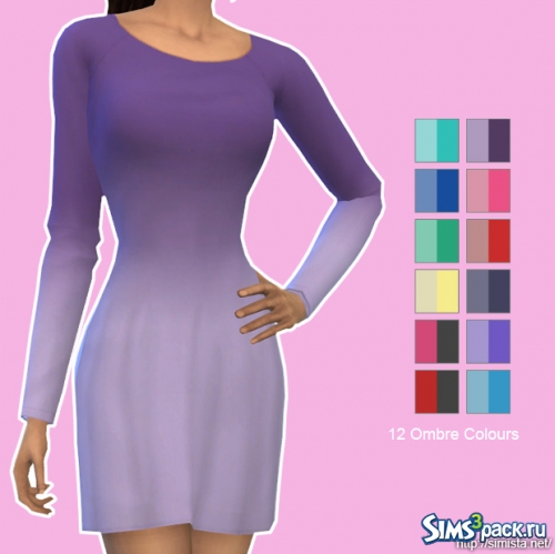 Платье Long Sleeve Little Dresses In Ombres от simista