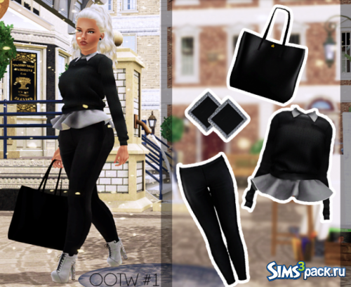 Одежда, сумка и серьги от LoubelleSims