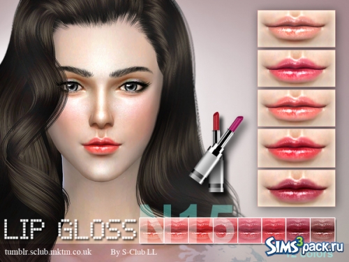 Помада S-Club LL thesims4 Lipstick F15 от S-Club