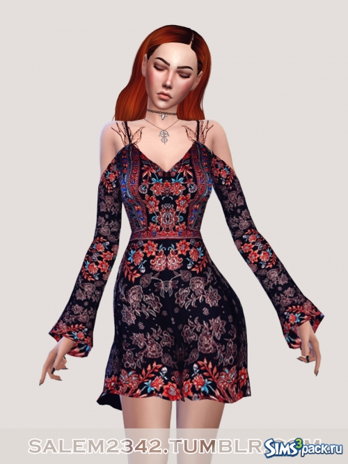 Платье Cold shoulder swing dress от salem2342