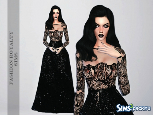 Платье Black Dress от FashionRoyaltySims