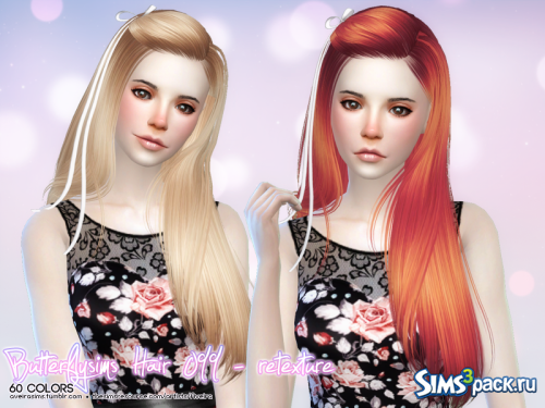 Ретекстура причёски Butterflysims Hair №099 от Aveirasims