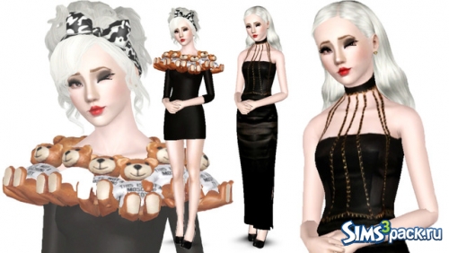 Платья Moschino Bear Dress And Black Dress with Gold Chain от KirillSims