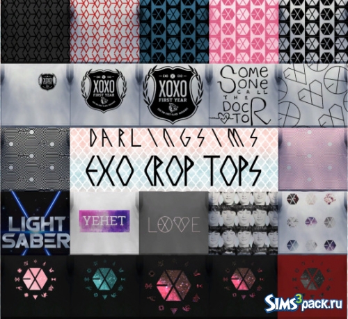 Топ exo crop tops от darlingsims