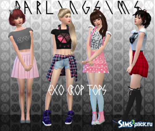 Топ exo crop tops от darlingsims