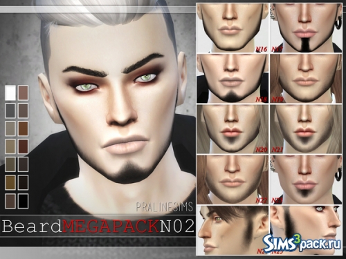 Борода Beard Megapack 2.0 ~ 10 Beards от Pralinesims