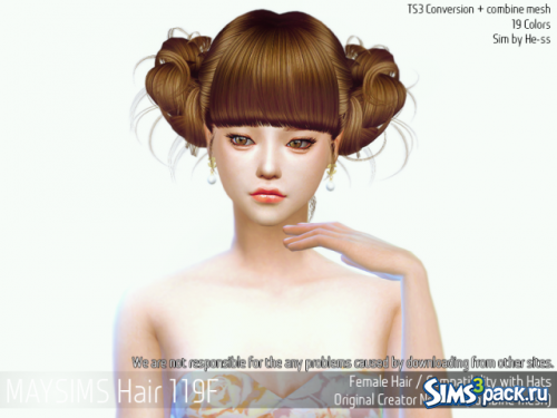 Прическа Hair 119 Female от MaySims