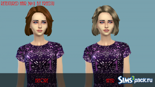 Retextured hair №1 | Ретекстура №1 от FreedJuSims