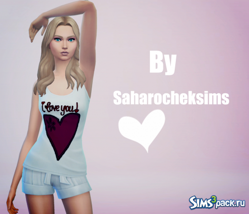 Майка "I love you" от Saharocheksims