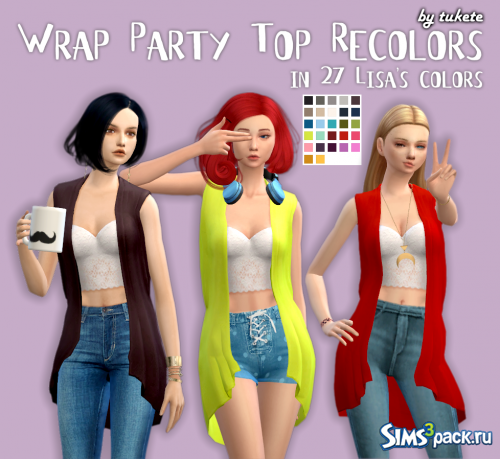 Накидка Wrap Party Top Recolors от tukete