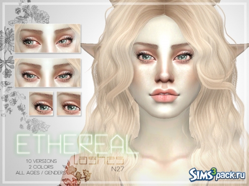 Мужские и женские ресницы Ethereal Lashes N27 от Pralinesims