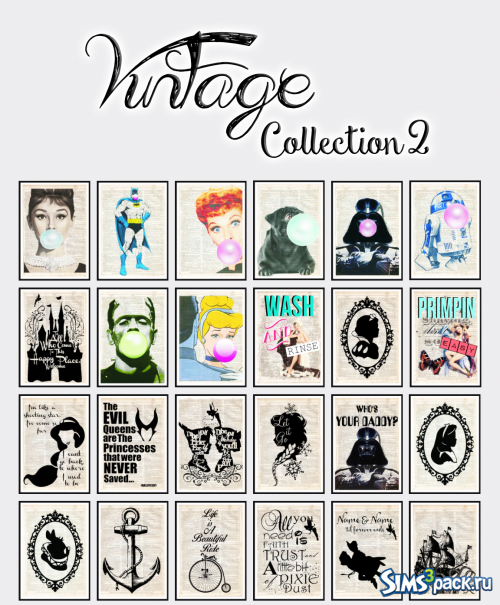 Винтажные картины Vintage Collection - 2 от Miguel Creations