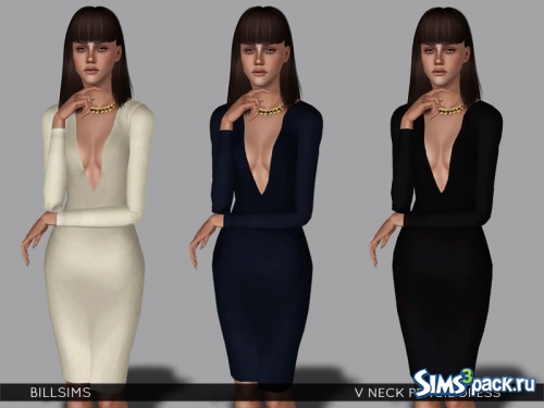 Платье V Neck Pencil Dress от Bill Sims