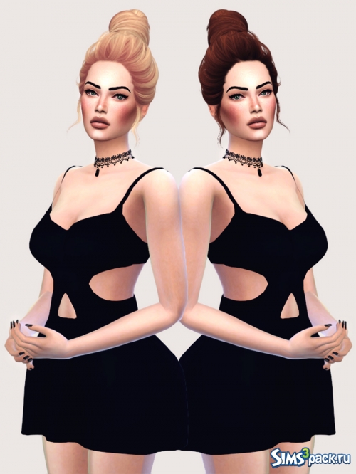 Прическа "Skysims Hair 72 Amily Retexture"